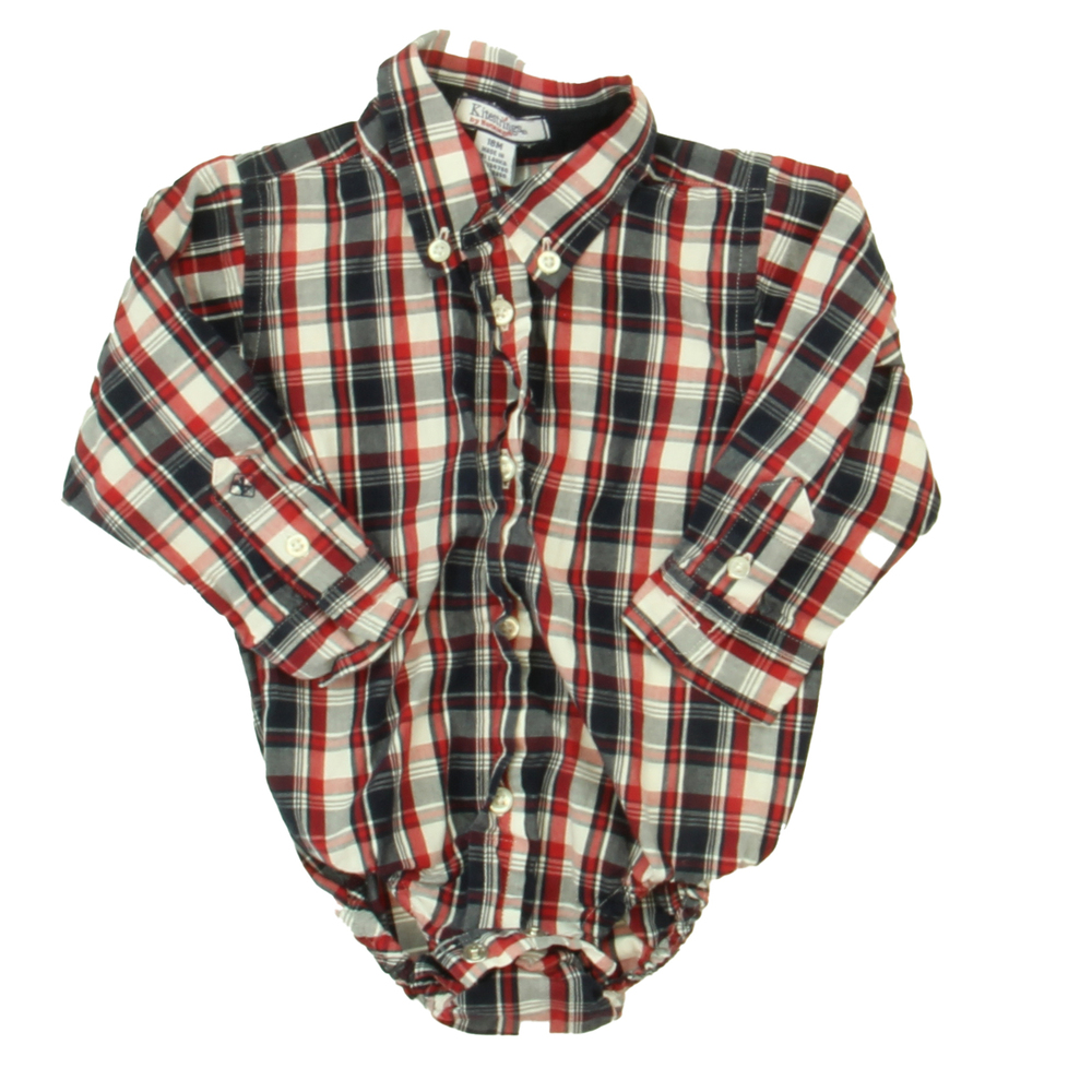 Kitestrings Boys Red | Black Onesie size: 18 Months